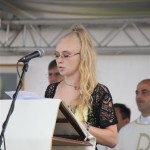 Saša Šargač Mlada Misa U Gračini, Poslanicu čita Sanja Sestra Foto Marcel Kovačić 0055