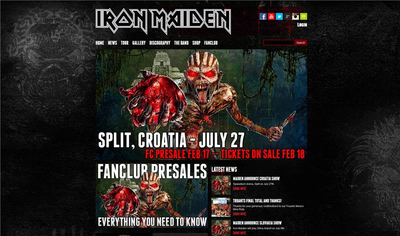 Iron Maiden u Spaladium Areni 27. srpnja