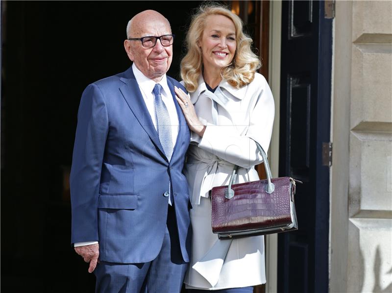 Rupert Murdoch i Jerry Hall vjenčali se u Londonu