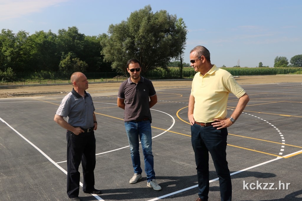 Dožupan Pal, načelnik općine Legrad Ivan Sabolić i župan Darko Koren u obilasku gradilišta
