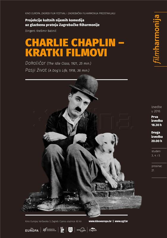 Charlie Chaplin otvara novu sezonu “Fil(m)harmonije” u kinu Europa