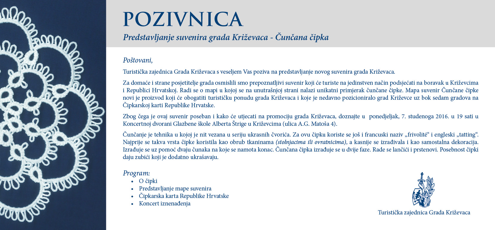cipka pozivnica