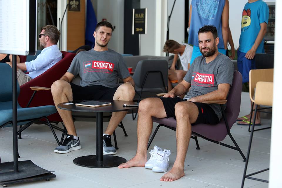 Marko Tomas i Marko Popović na pripremama za Eurobasket