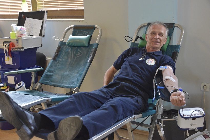 HUMANOST NA DJELU Ivan Matosović danas je 50. put darivao krv