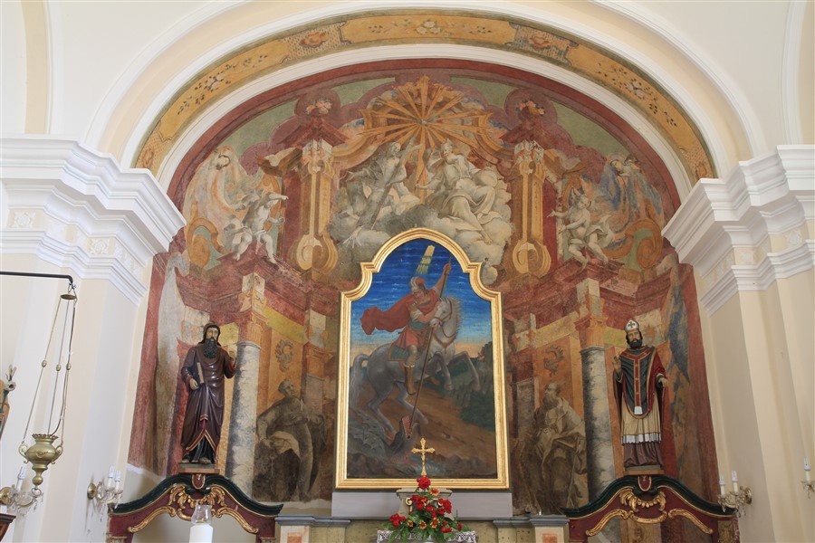 EKSKLUZIVNO Freske Antona Jožefa Lerchingera u svetištu župne crkve svetog Jurja u Đurđicu?