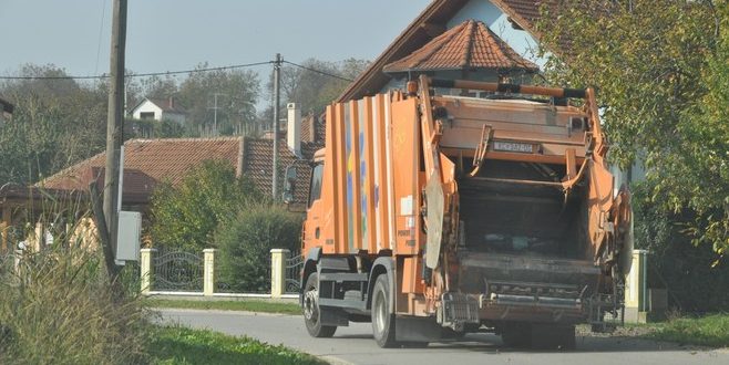 smetlarski kamion ilustracija