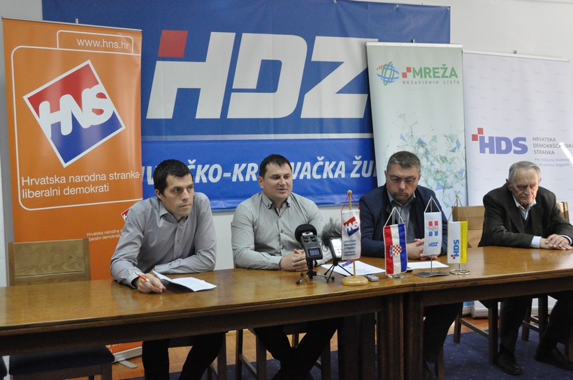 Goran Pakasin (HNS), Goran Kovačić (HDZ), Miljenko Flajs (Mreža), Ivan Keglević (HDS)