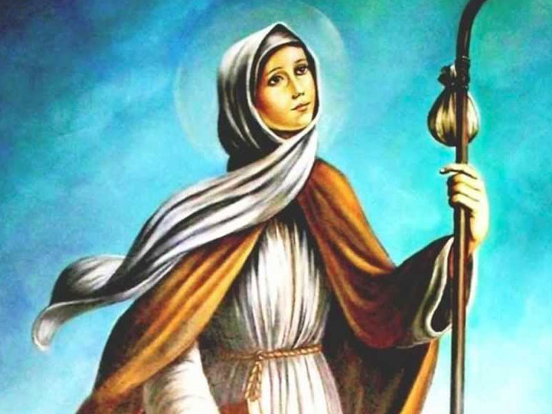 St Angela As Pilgrim