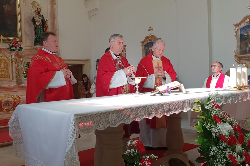 Biskup Josip Mrzljak u Križevcima predvodio svetu misu povodom blagdana sv. Valentina