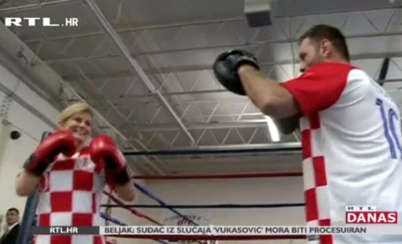 [VIDEO] Predsjednica u teretani // Kolinda Grabar-Kitarović navukla boksačke rukavice