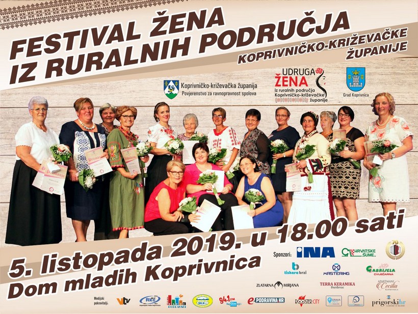 U subotu u Koprivnici Festival žena iz ruralnih područja