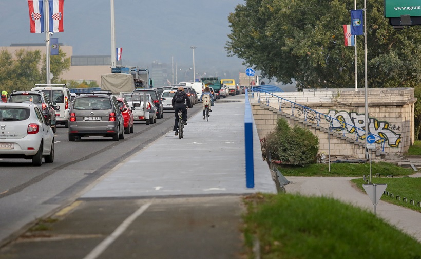 Zagreb: Završno uređivanje istočnog djela Mosta slobode prije konačnog otvorenja