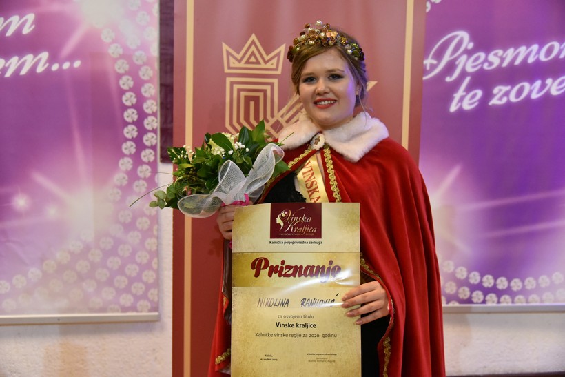 [FOTO] Nikolina Ranilović – Vinska kraljica Kalničke vinske regije: Dobro sam se pripremila i imala sam samo pozitivnu tremu