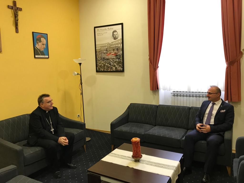 Susret kardinala Bozanića i ministra Grlić Radmana