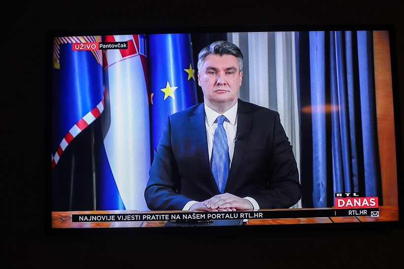 Zagreb: Predsjednik Milanović naciji se obratio putem televizije