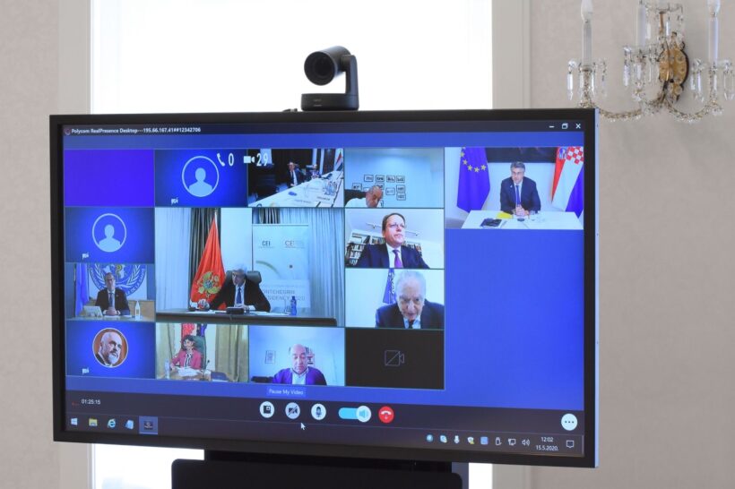 Održan izvanredni video sastanak predsjednika vlada država članica Srednjoeuropske inicijative