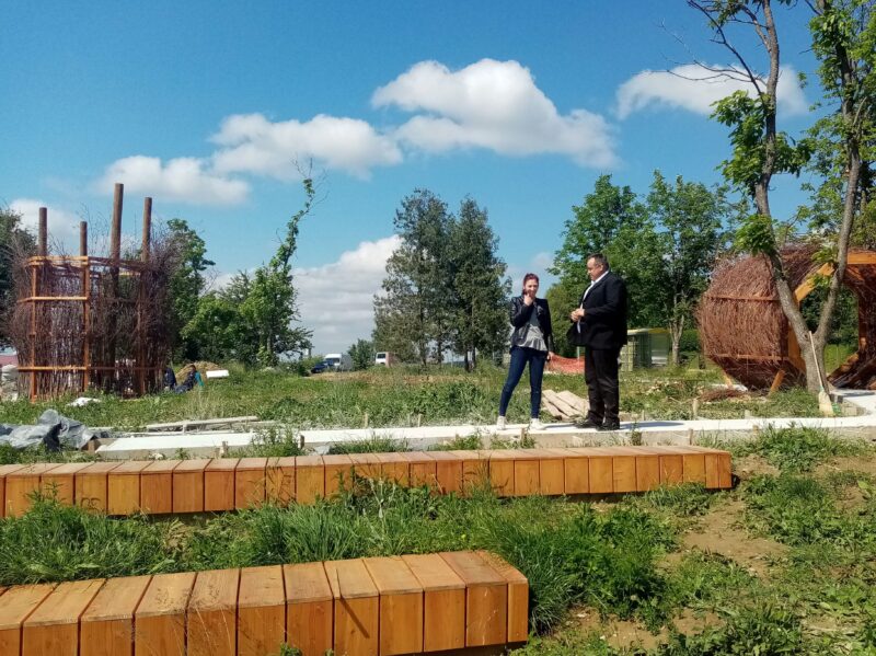 Gradonačelnik Čazme Dinko Pirak obišao radove na parku Arboretum