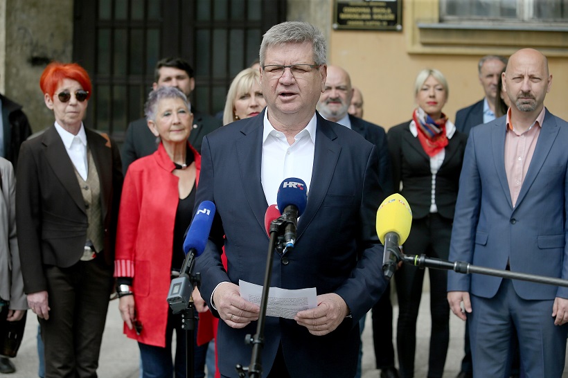 Zagreb: Konferencija za medije stranaka Demokrati i Hrvatski laburisti uoči izbora