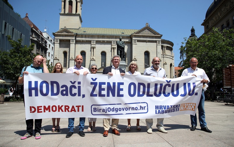 Demokrati i Hrvatski laburisti na temu "HODači, ŽENE ODLUČUJU"