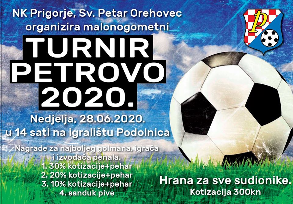 Tradicionalni turnir u malom nogometu u nedjelju u Svetom Petru Orehovcu