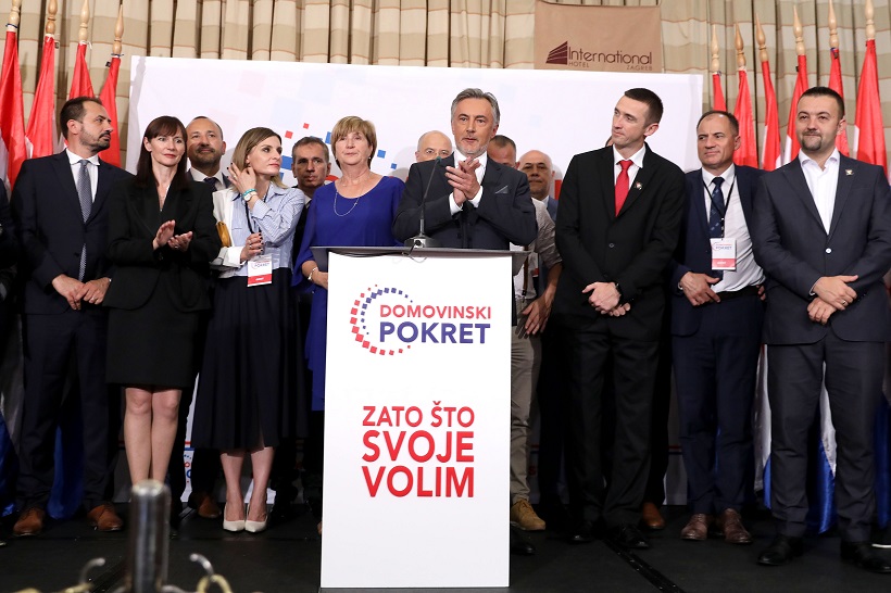 Zagreb: Doček izbornih rezultata u stožeru Domovinskog pokreta
