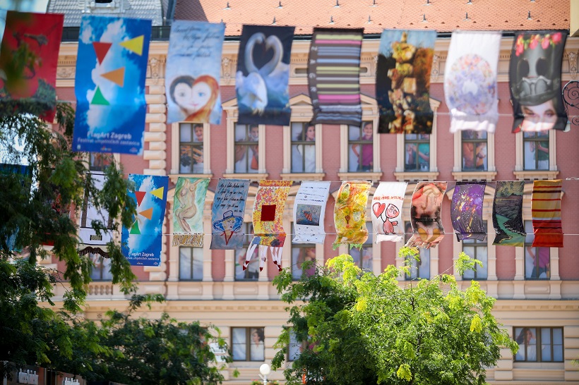 350 umjetničkih zastavica u Zagrebu