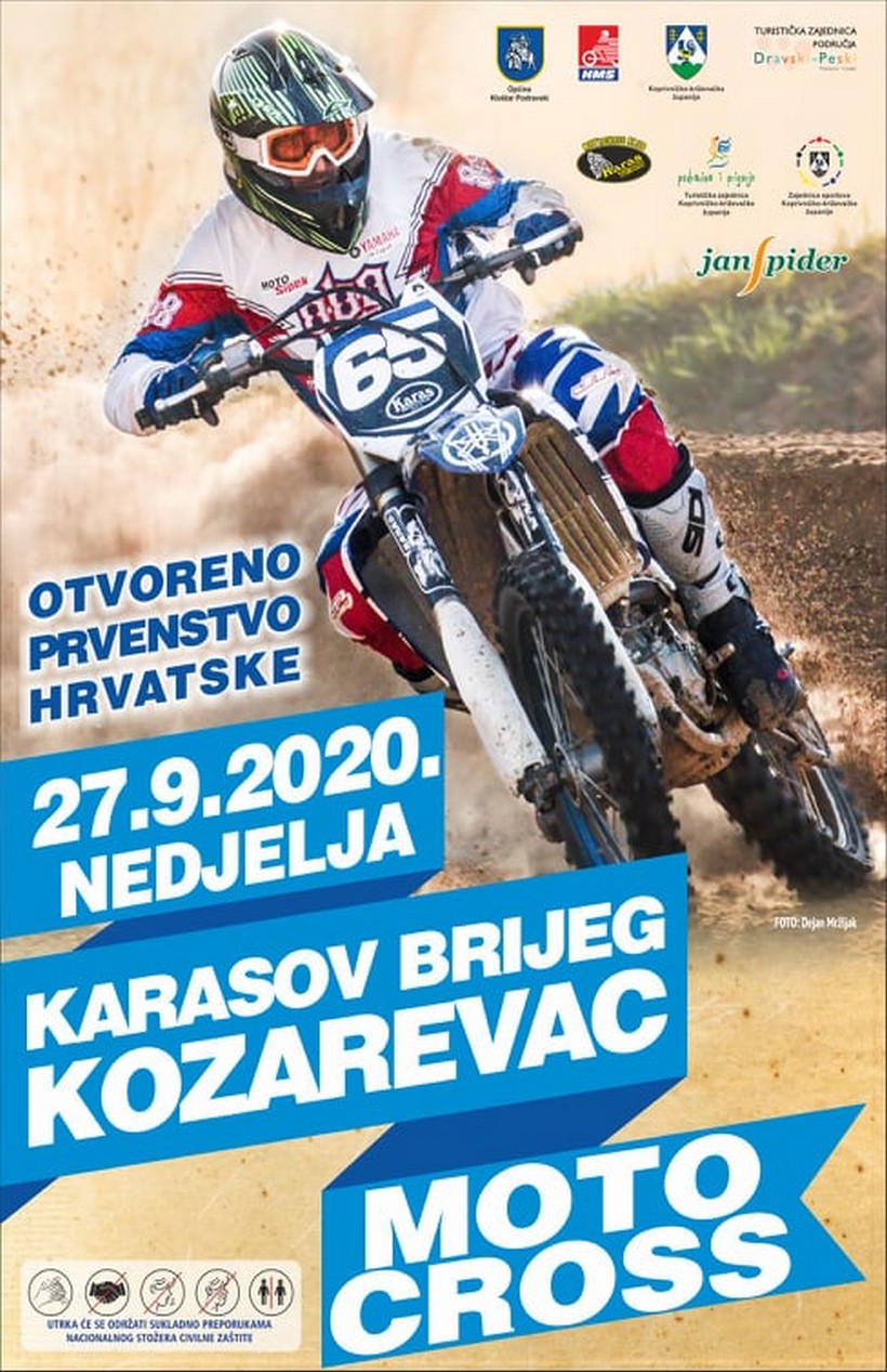 Otvoreno prvenstvo Hrvatske u motocrossu o nedjelje u Kozarevcu