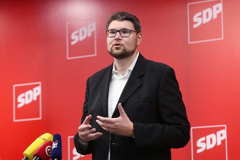 Zagreb: Konferencija kandidata za predsjednika SDP-a Peđe Grbina
