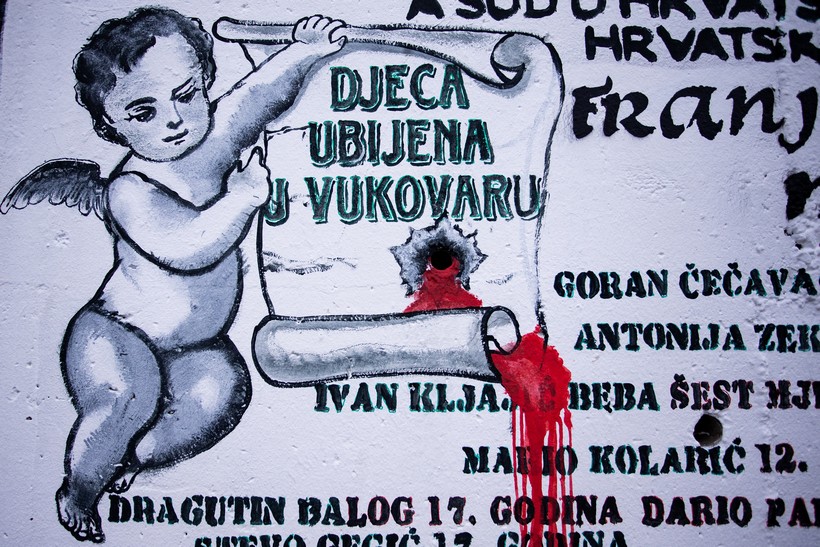 Split: Torcida naslikala mural u čast djece stradale u Vukovaru
