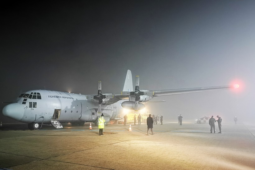 Avionom Helenskog ratnog zrakoplovstva u RH stigla humanitarna pomoć