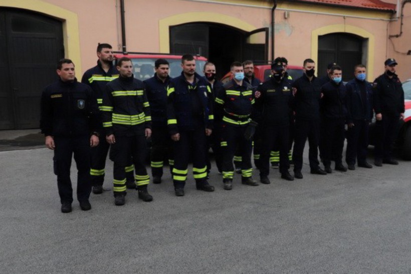 Koprivnički vatrogasci, odlazak u Petrinju