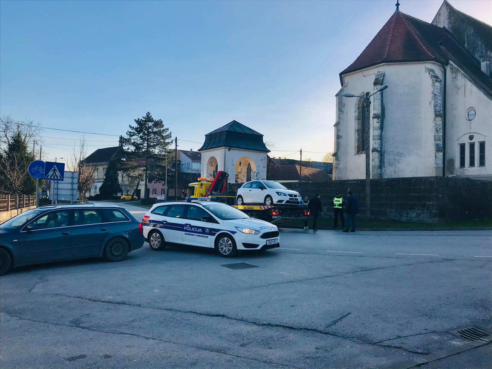 Prometna u Križevcima, promet je tijekom obavljanja policijskog očevida bio u prekidu