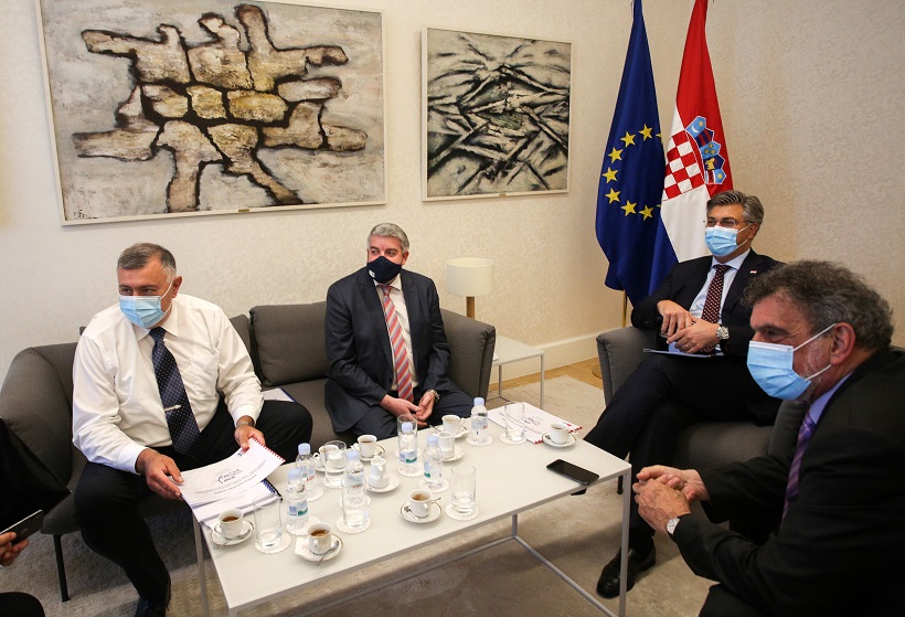 Plenković primio ravnatelja Instituta Ruđer Bošković i voditelja projekta Dones i EUROfusion