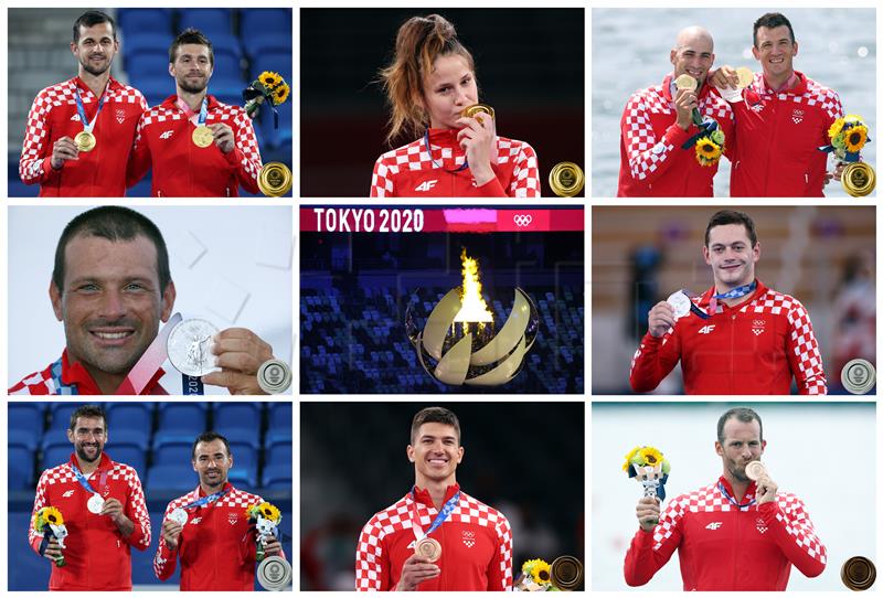 Hrvatski osvajači medalja, Tokio 2020