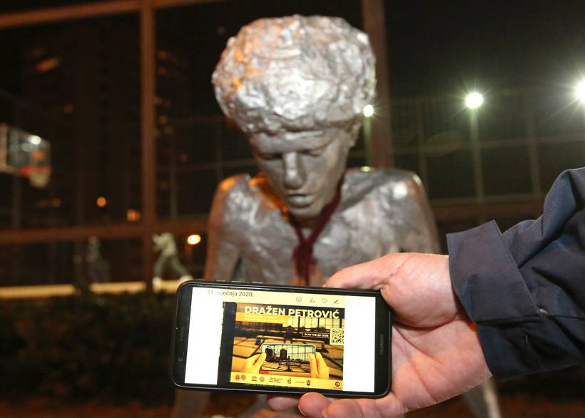 U Noći muzeja u Šibeniku predstavljena interaktivna aplikacija uz spomenik Dražena Petrovića