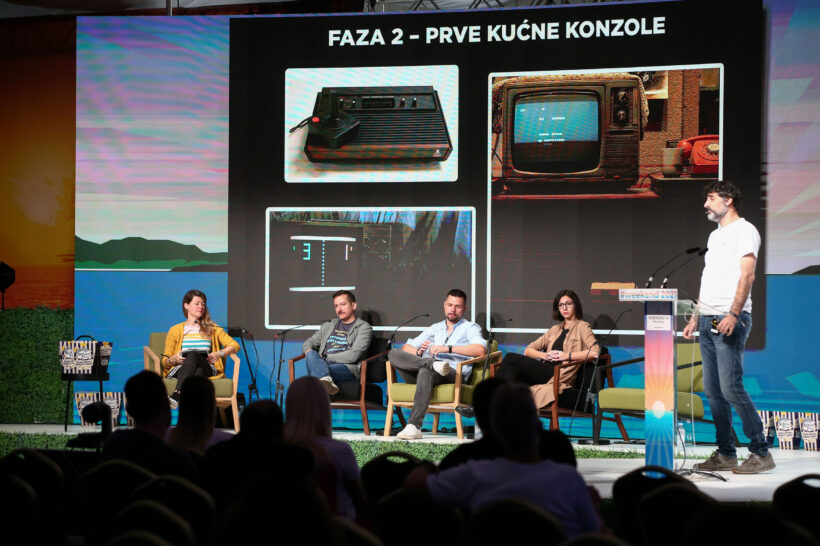 Panel Kako je gaming promjenio svijet_Jovana Tomić, Vojislav Milutinović, Alan Sumina, Kristina Janković i Boško Đorđević_Photo Matija Habljak - Pixsell