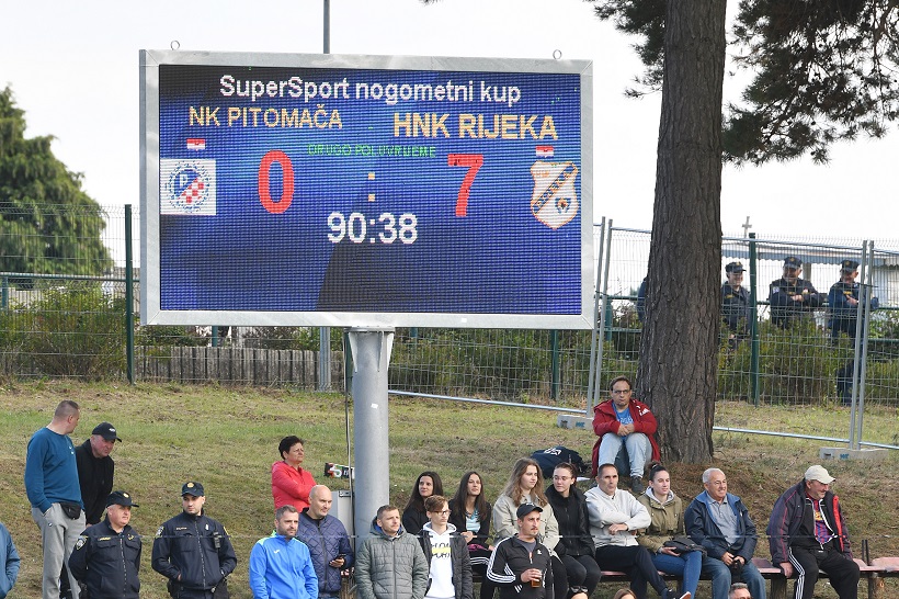 Pitomača: 1/16 finala Hrvatskog nogometnog kupa, Pitomača - Rijeka