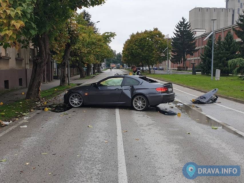 Mladić se BMW-om zabio u drvo, ozlijeđena 20-godišnja suvozačica prevezena u koprivničku bolnicu