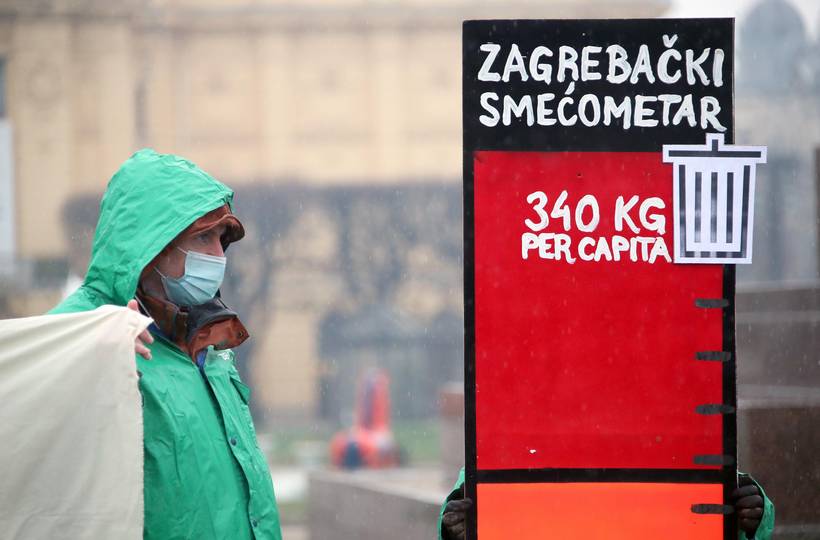Zelena akcija ukazala na prekomjerne količine otpada koje nastaju u Zagrebu