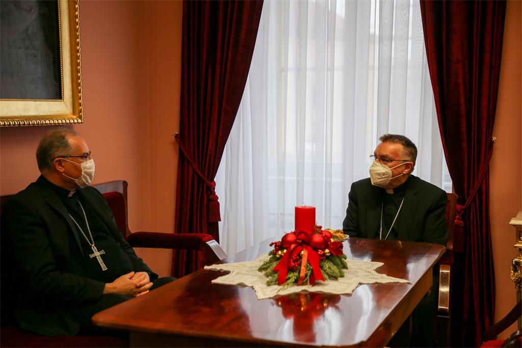 Kotorski biskup Štironja kod zagrebačkog nadbiskupa kardinala Bozanića