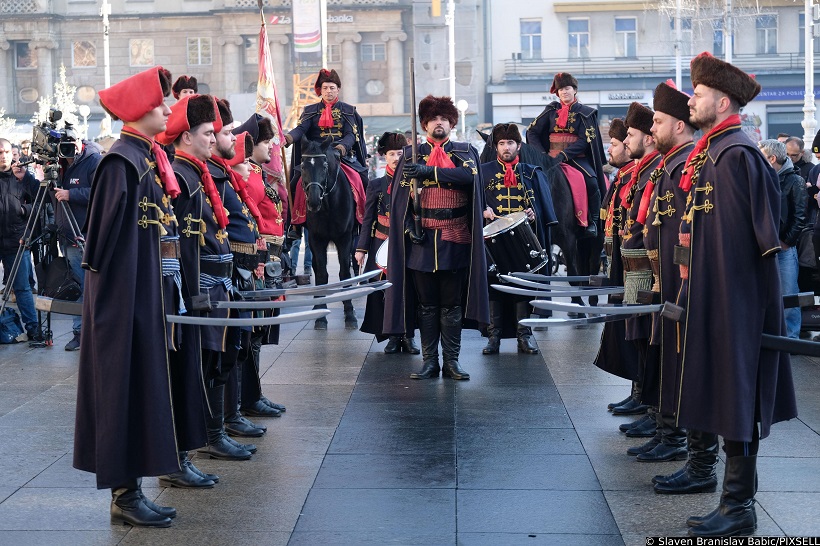 U Zagrebu održana tradicionalna novogodišnja Smjena straže Kravat pukovnije