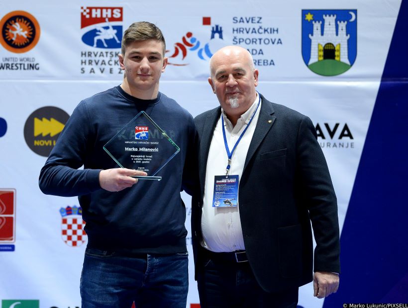 Sin Zorana Milanovića dobio priznanje za najuspješnijeg hrvača među kadetima