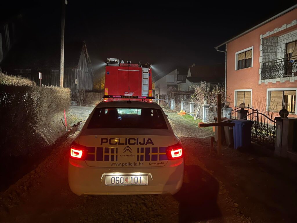 Noćna intervencija u Križevcima, na terenu su policija i vatrogasci