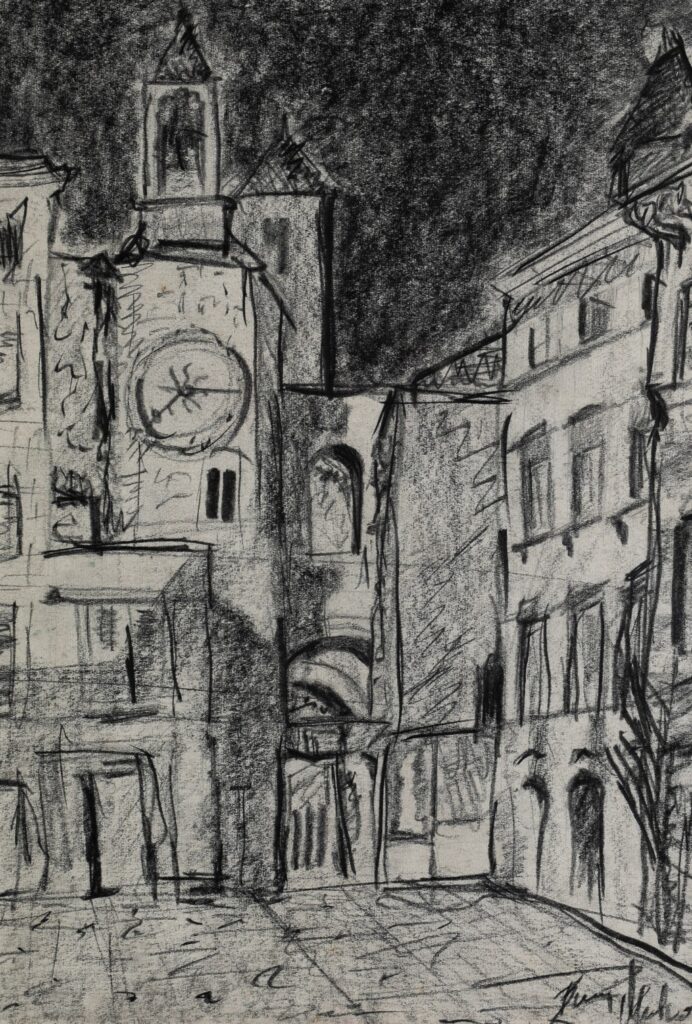 Get navečer, crtež