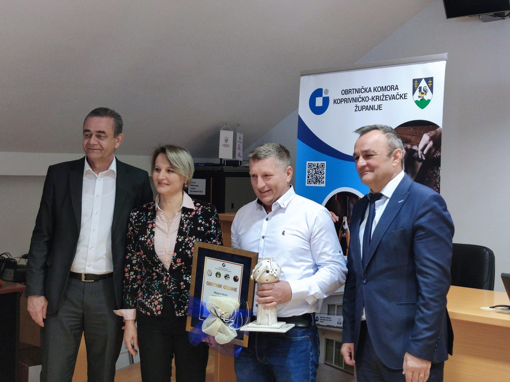 OBRTNIK GODINE Marijan Hlebić primio je i posebno priznanje za humanitarni rad