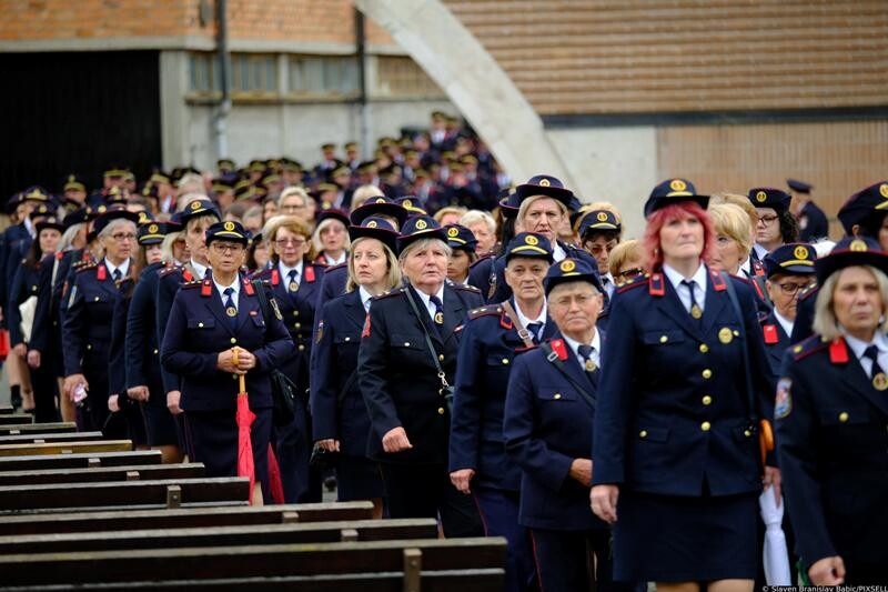 23. tradicionalno hodocasce vatrogasaca u Nacionalno Svetiste Majke Bozje Bistricke