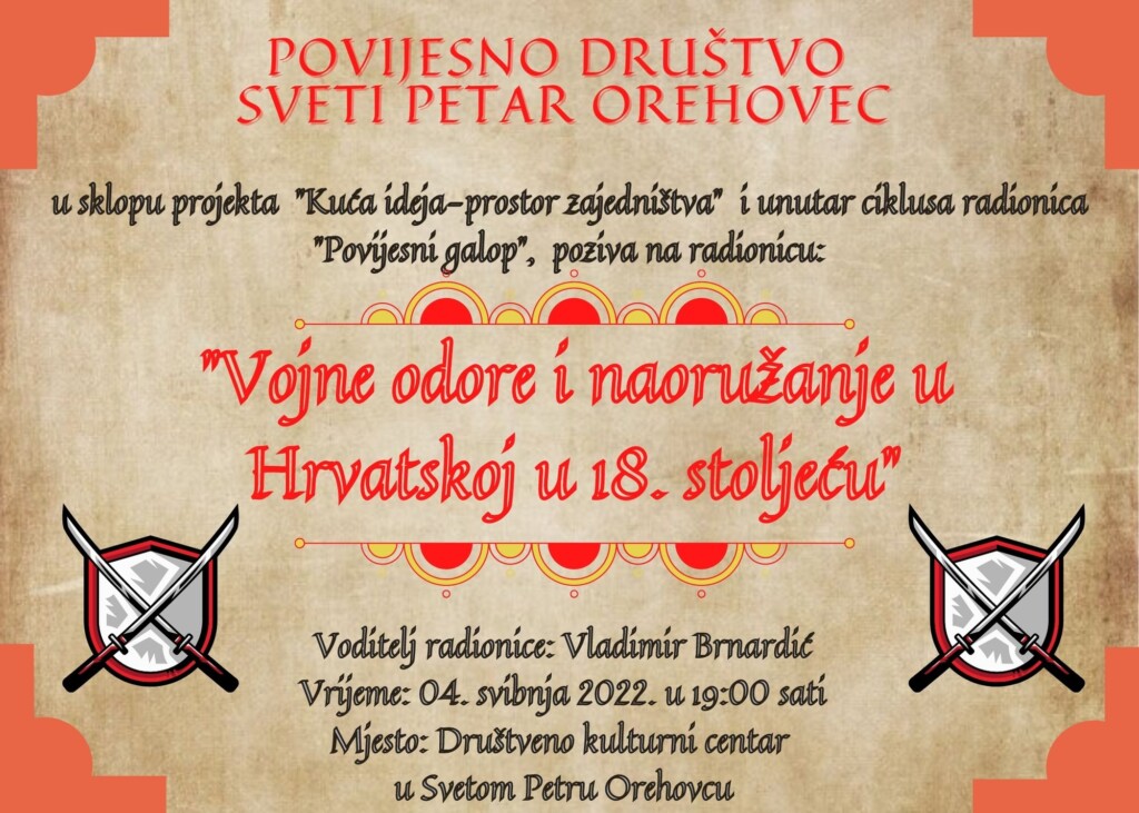 Pozivnica_vojne odore i naoružanje u Hrvatskoj u 18. stoljeću