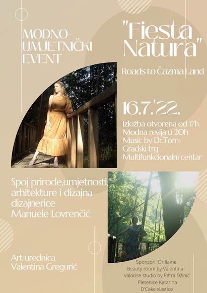 Modno umjetnički event ‘Fiesta Natura’ sutra u Čazmi