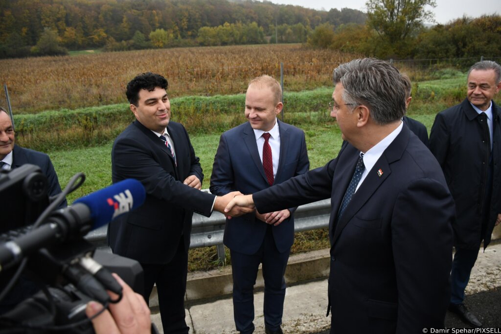 Križevci: Premijer Plenković obišao je lokacije početka radova na dionici brze ceste Križevci - Kloštar Vojakovački