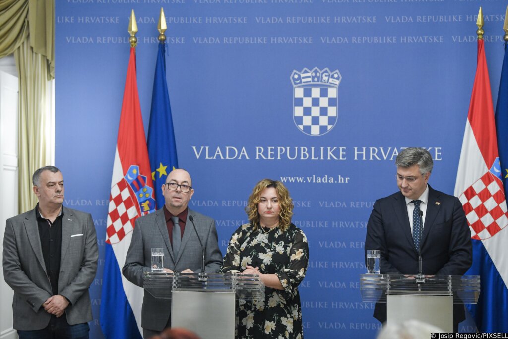Zagreb: Izjave nakon potpisivanja sporazuma između Vlade RH i sindikata